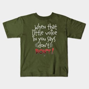 Little Voice-white Kids T-Shirt